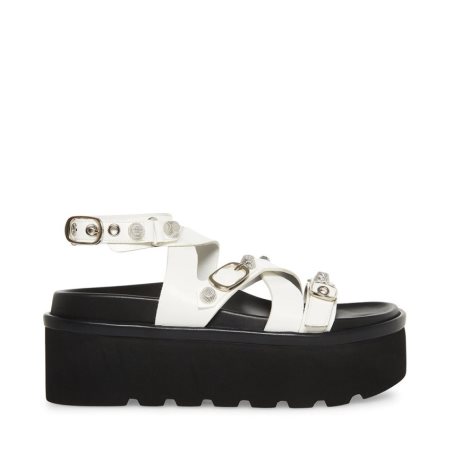 Sandalias de Plataforma Steve Madden Brant Mujer Blancas | ES XRE9S8